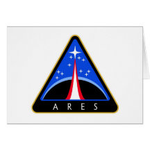 NASA Ares Rocket Logo Greeting Cards