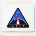 NASA Ares Rocket Logo mousepads by ImperfectSense NASA Ares Rocket Logo mousepads