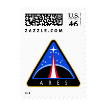 NASA Ares Rocket Logo postage
