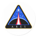 NASA Ares Rocket Logo stickers