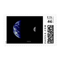 NASA Earth and Moon - Mariner 10 postage by moxieann NASA Earth and Moon - Mariner 10 postage