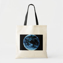 NASA Earth in space Canvas Bag