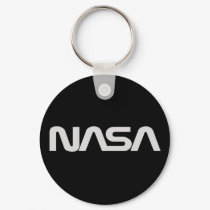 NASA Gray Worm Logo keychains
