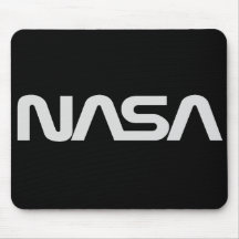 NASA Gray Worm Logo Mouse Mat