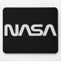 NASA Gray Worm Logo mousepads