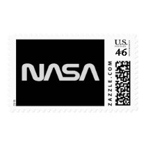 NASA Gray Worm Logo Stamp