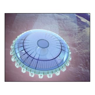 NASA: Microwave Lightcraft Concept Poster print