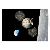 NASA Orion in Lunar Orbit Greeting Card