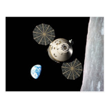 NASA Orion in Lunar Orbit Postcard