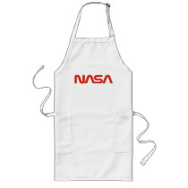 NASA Red Worm Logo Apron