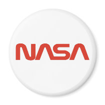 NASA Red Worm Logo Refrigerator Magnets