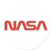NASA Red Worm Logo stickers by NASA_and_Beyond NASA Red Worm Logo stickers