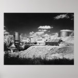 NASA Rocket Engine Testing, 1960s Print