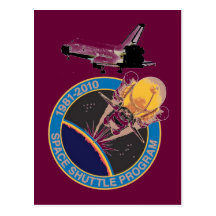 NASA Space Shuttle Program 1981-2010 Post Card