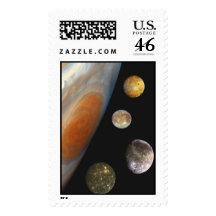NASA / The Jovian System. Postage Stamps