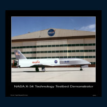 NASA X-34 Technology Testbed Demonstrator - NASA posters by Space_Exploration NASA X-34 Technology Testbed Demonstrator - NASA posters