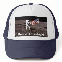 NASAQ Proud American Patriotic Trucker Hat