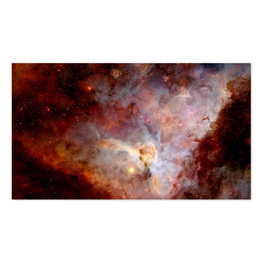 NASAs Carina Nebula Business Card (back side)