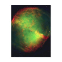 NASAs Dumbbell Nebula Post Card