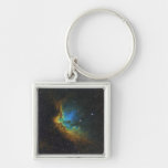 NASAs SH2-142 star cluster Keychain