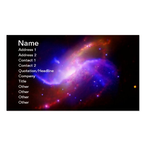 NASAs spiral galaxy M106 Business Cards
