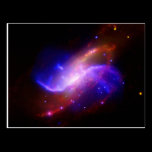 NASAs spiral galaxy M106 postcards