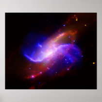 NASAs spiral galaxy M106 Print