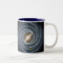 NASAs Sun in the Milky way Coffee Mugs