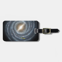 NASAs Sun in the Milky way Tag For Luggage