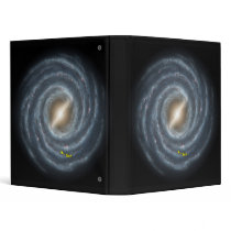 NASAs The Sun in the Milky Way galaxy Vinyl Binder