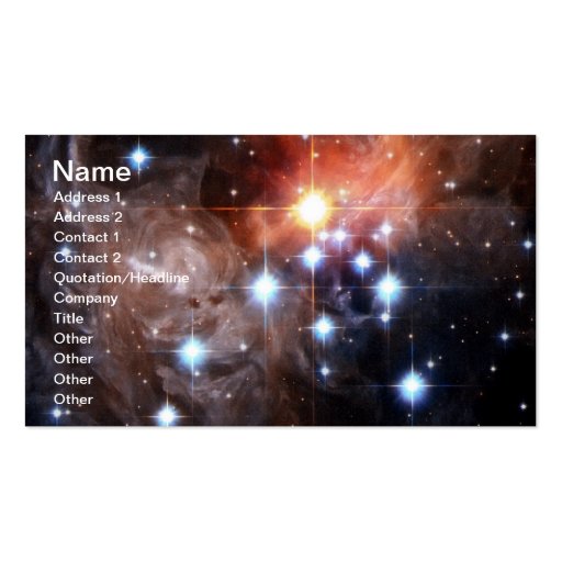 NASAs V838 Monocerotis Business Card Template