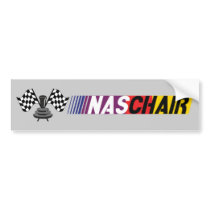 NASCHAIR Bumper Sticker bumper stickers by hobble NASCHAIR Bumper Sticker bumper stickers