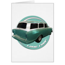 nash long roof seafoam station wagon card