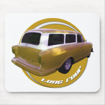 nash long roof station wagon golden yellow mouse pad
