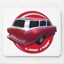 nash long roof station wagon  red mouse pads