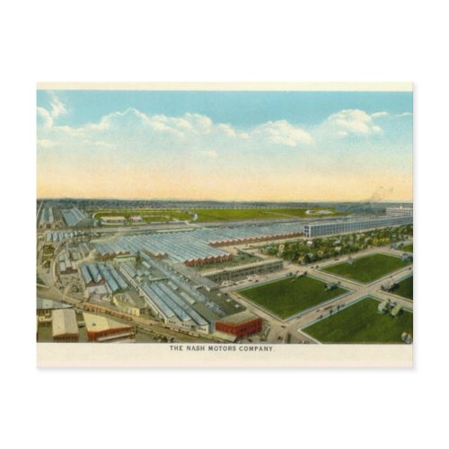 Nash Motor Co., Kenosha Wisconsin postcard
