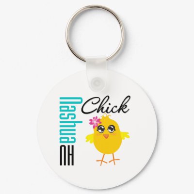 Nashua NH Chick Keychains by chicktshirts