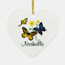 Nashville Butterflies Ornament