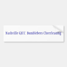 Nashville GJCC  Bumblebees Cheerleading Bumper Stickers