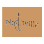 nashville gold tone postcard