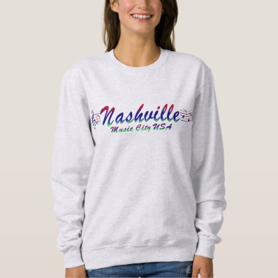 Nashville Music City USA Women&#39;s Basic Sweatshirt