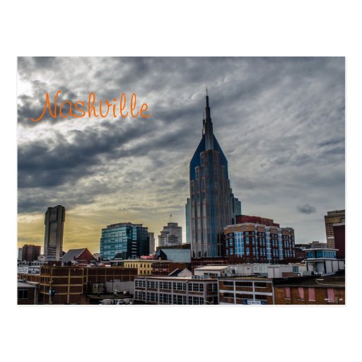 Nashville Postcard w/text | Zazzle