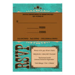 Nashville Response Card:  Turquoise Custom Invitation