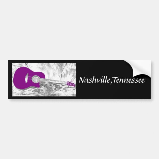 Nashville,Tennessee Bumper Sticker Car Bumper Sticker Zazzle