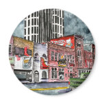 nashville tennessee country music capital art refrigerator magnet
