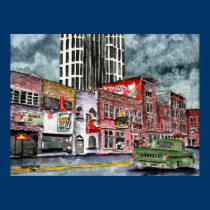 nashville tennessee country music capital art posters