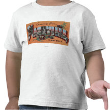 Nashville, Tennessee - Large Letter Scenes T-shirts