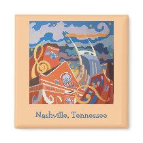 Nashville, Tennessee magnet by vickisawyer Nashville, Tennessee magnet