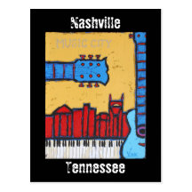 Nashville, Tennessee skyline postcard