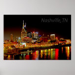 Nashville, TN Skyline Poster
